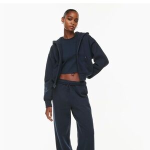 TNA Cozy Fleece Boyfriend Boxy Zip Hoodie